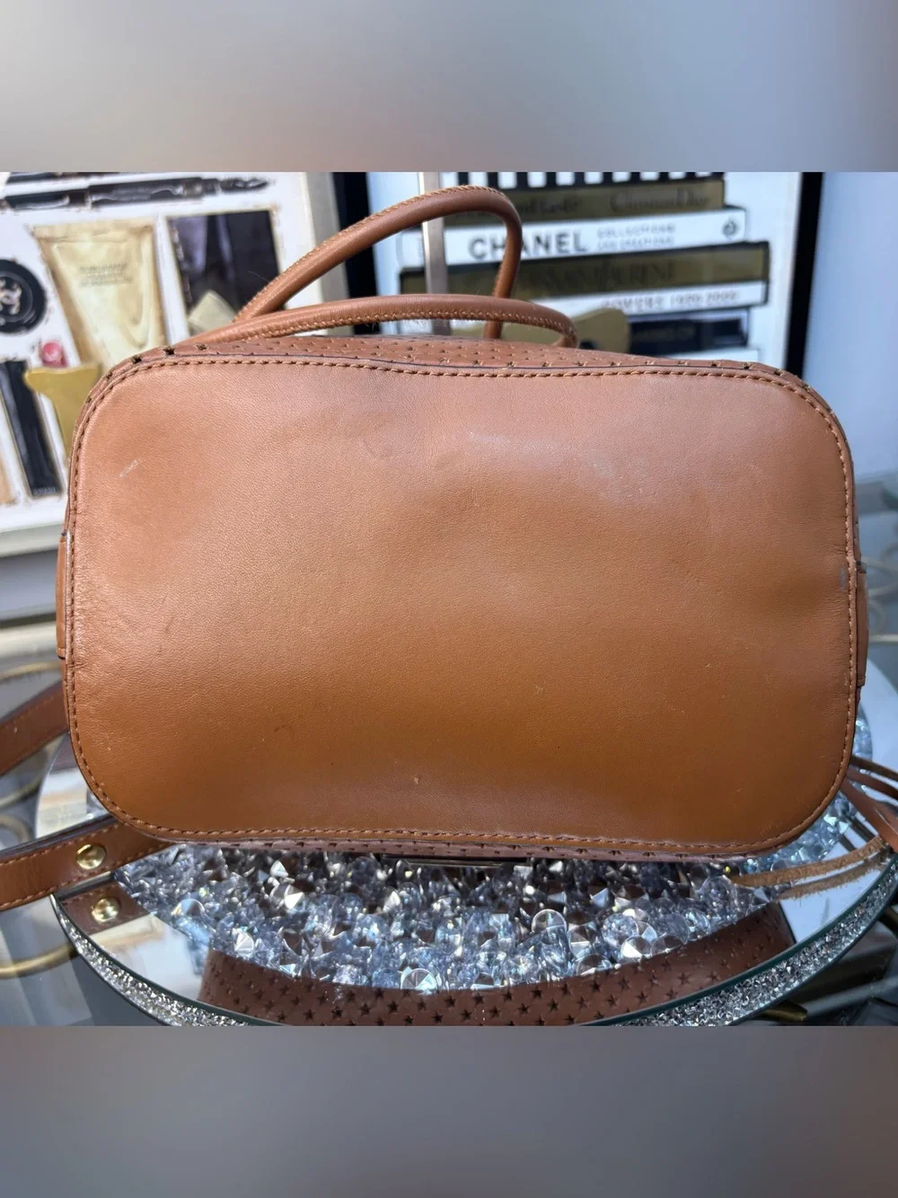 Rebecca Minkoff brown calf leather bucket bag GUC - Picture 11 of 14